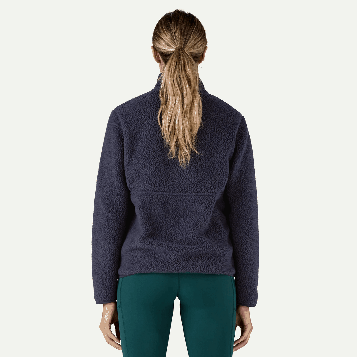 Explore Patagonia Women Retro Pile Fleece Marsupial Pullover - Sunken Blue for trail, outdoor & lifestyle use | Liv Activ Singapore