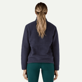 Explore Patagonia Women Retro Pile Fleece Marsupial Pullover - Sunken Blue for trail, outdoor & lifestyle use | Liv Activ Singapore