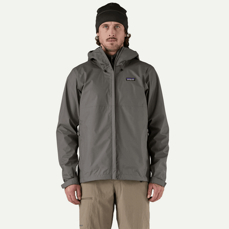 Explore Patagonia Men Torrentshell 3L Rain Jacket - Noble Grey for trail, outdoor & lifestyle use | Liv Activ Singapore