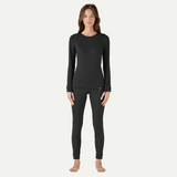Explore Patagonia Women Capilene® Thermal Weight Crewneck - Black for trail, outdoor & lifestyle use | Liv Activ Singapore