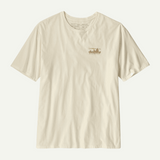 Explore Patagonia Men '73 Skyline Organic T-Shirt - Birch White for trail, outdoor & lifestyle use | Liv Activ Singapore