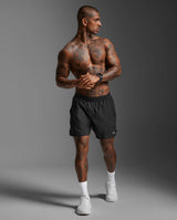 Explore 2XU Men Aero 5 Inch Shorts - Black / Silver Reflective for trail, outdoor & lifestyle use | Liv Activ Singapore