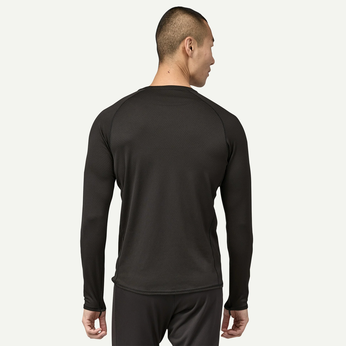 Explore Patagonia Men Capilene® Midweight Crewneck - Black for trail, outdoor & lifestyle use | Liv Activ Singapore