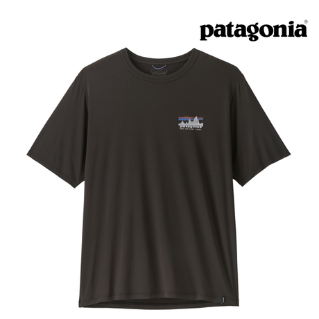 Explore Patagonia Men Capilene® Cool Daily Shirt - '73 Skyline - Black for trail, outdoor & lifestyle use | Liv Activ Singapore