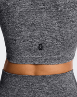 Explore On Women Studio Knit Crop - Graphite / Heather for trail, outdoor & lifestyle use | Liv Activ Singapore