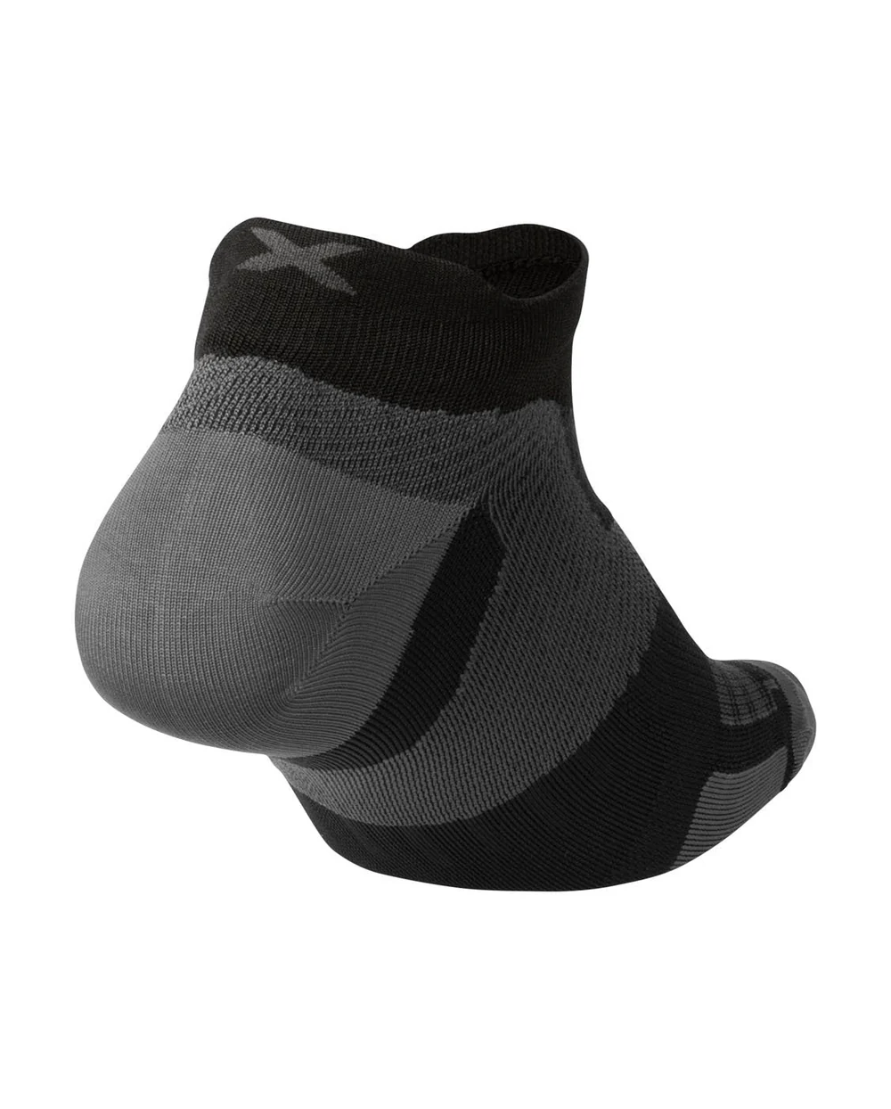 2XU Unisex Vectr Ultralight No Show Socks - Black / Titanium