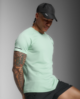 2XU Men Aero Tee - Digital Mint / Black Reflective