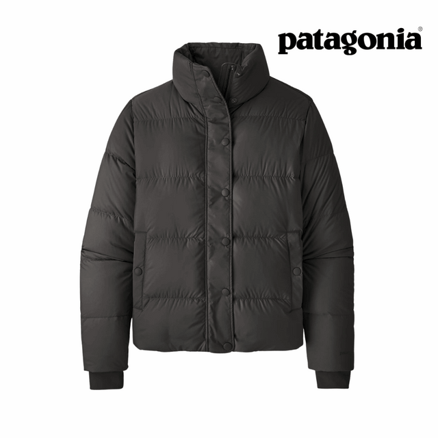 Explore Patagonia Women Silent Down Jacket - Black for trail, outdoor & lifestyle use | Liv Activ Singapore