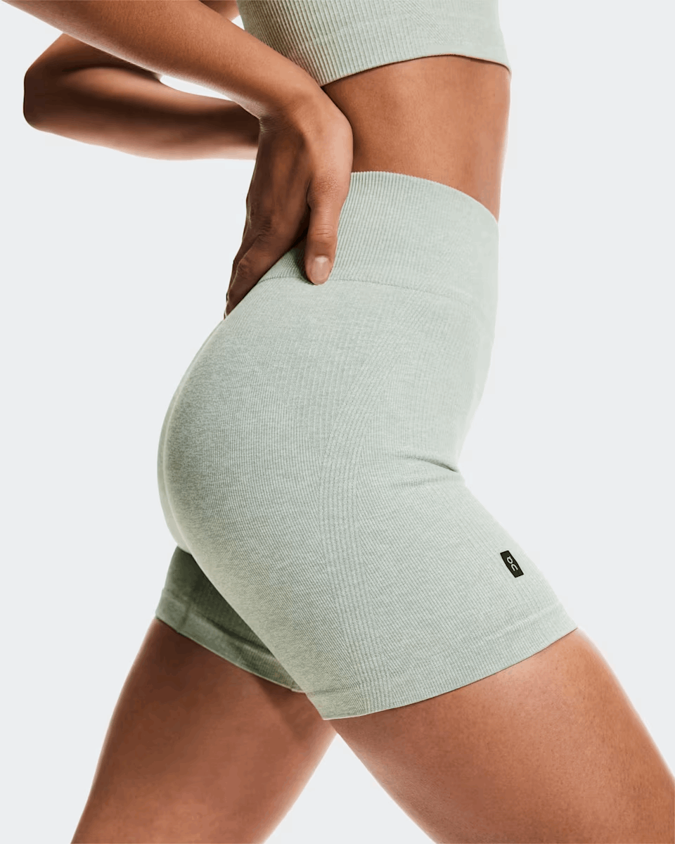 Explore On Women Studio Knit Shorts - Mineral / Heather for trail, outdoor & lifestyle use | Liv Activ Singapore