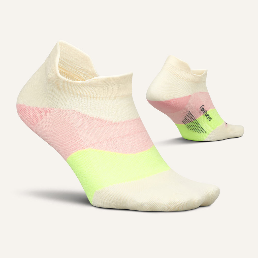Feetures Active Elite Ultra Light Cushion No Show Tab - Sandy Melon