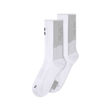 On Unisex Performance Run Sock High - White / Glacier