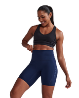 2XU Women Form Stash Hi-Rise Bike Shorts - Midnight / Midnight