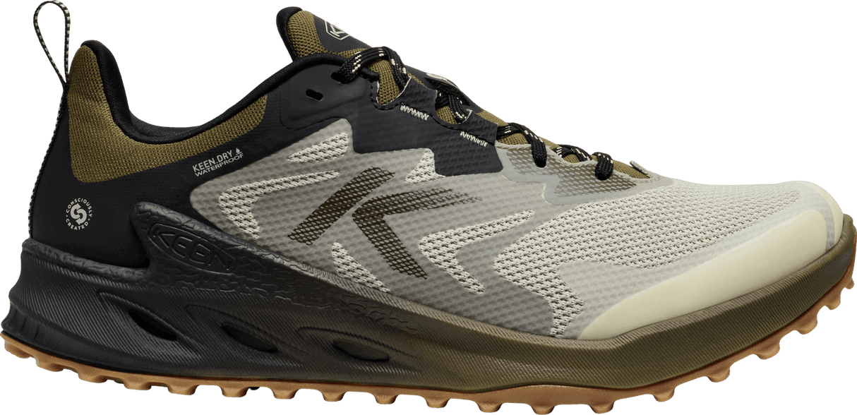 Explore KEEN Men Zionic NXT Waterproof Hiking Shoe - Abbey Stone / Dark Olive for trail, outdoor & lifestyle use | Liv Activ Singapore