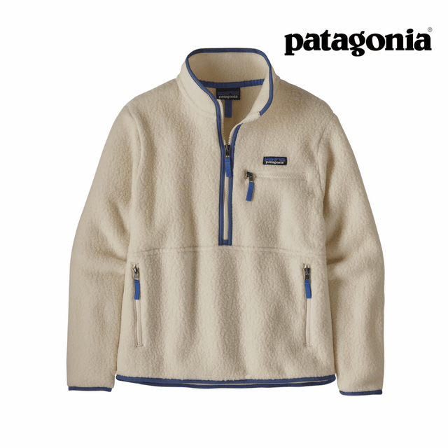 Explore Patagonia Women Retro Pile Fleece Marsupial Pullover - Natural for trail, outdoor & lifestyle use | Liv Activ Singapore