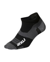 2XU Unisex Vectr Ultralight No Show Socks - Black / Titanium