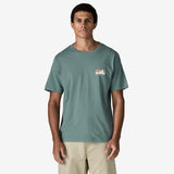 Explore Patagonia Men '73 Skyline T-Shirt - Blue Sage for trail, outdoor & lifestyle use | Liv Activ Singapore