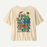 Explore Patagonia Women Protect Rainforests Easy-Cut T-Shirt - Undyed Natural for trail, outdoor & lifestyle use | Liv Activ Singapore