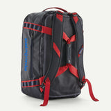 Explore Patagonia Black Hole® Duffel Bag 40L - Smolder Blue with Amanita Red for trail, outdoor & lifestyle use | Liv Activ Singapore