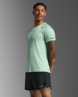 2XU Men Aero Tee - Digital Mint / Black Reflective