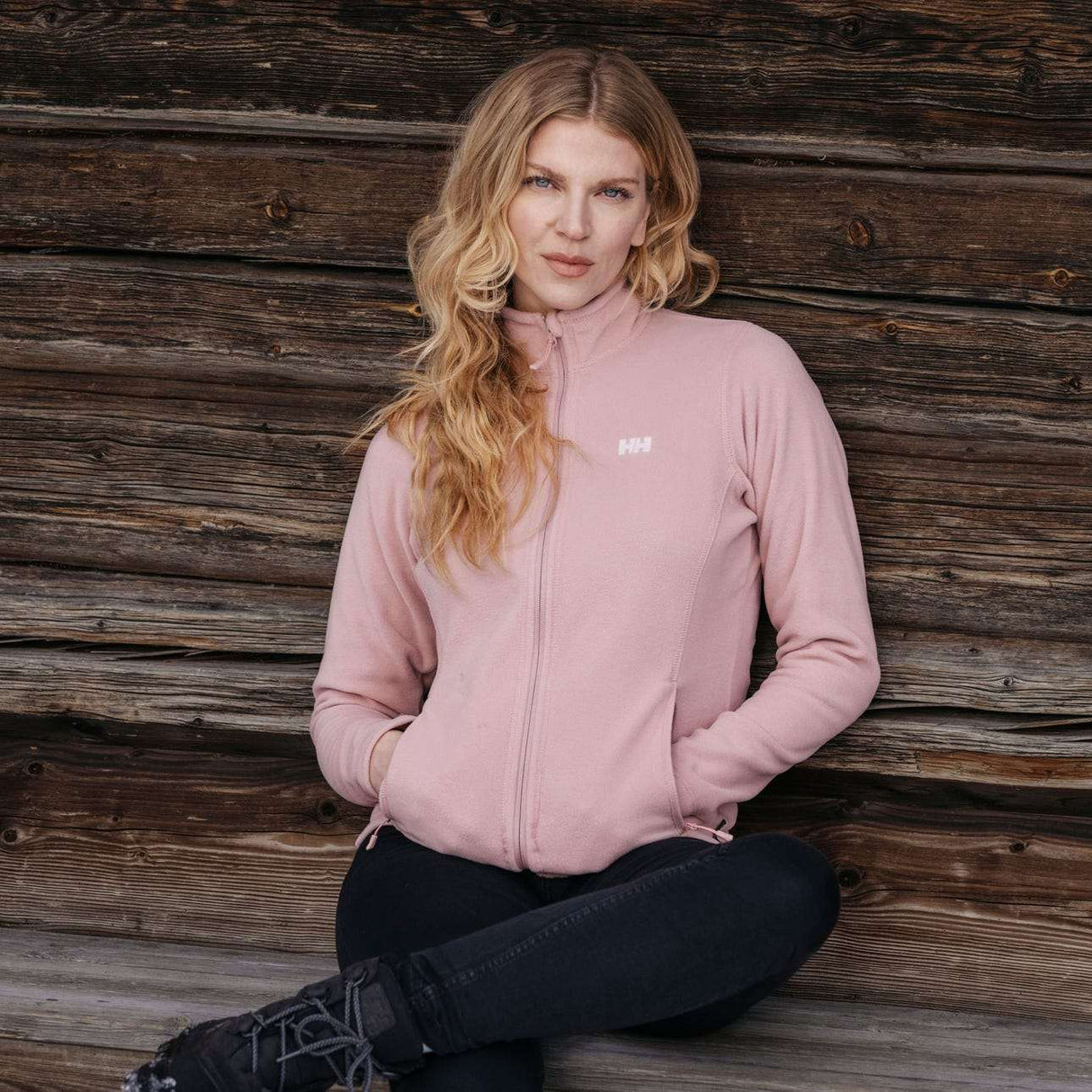 Explore Helly Hansen Women Daybreaker Fleece Jacket - Pink Salt for trail, outdoor & lifestyle use | Liv Activ Singapore