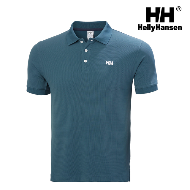 Explore Helly Hansen Men Driftline Polo - Washed Navy for trail, outdoor & lifestyle use | Liv Activ Singapore