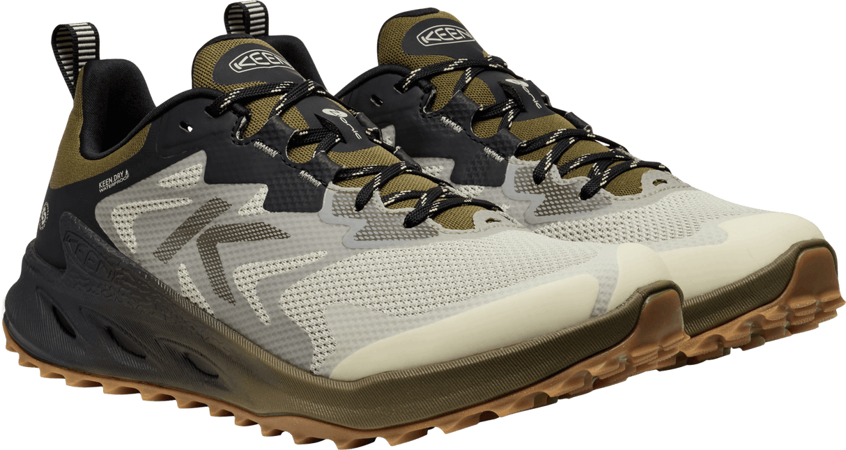 Explore KEEN Men Zionic NXT Waterproof Hiking Shoe - Abbey Stone / Dark Olive for trail, outdoor & lifestyle use | Liv Activ Singapore