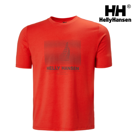 Explore Helly Hansen Men HP Race Sailing T-shirt - Alert Red for trail, outdoor & lifestyle use | Liv Activ Singapore