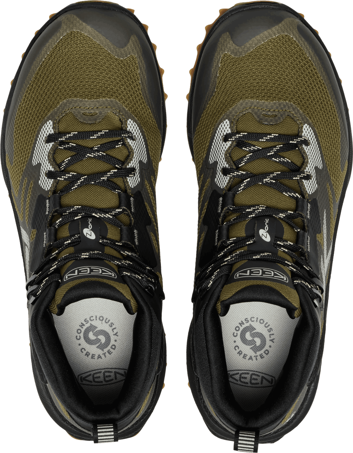 Explore KEEN Men Zionic NXT Mid Waterproof Hiking Shoe - Dark Olive / Black for trail, outdoor & lifestyle use | Liv Activ Singapore