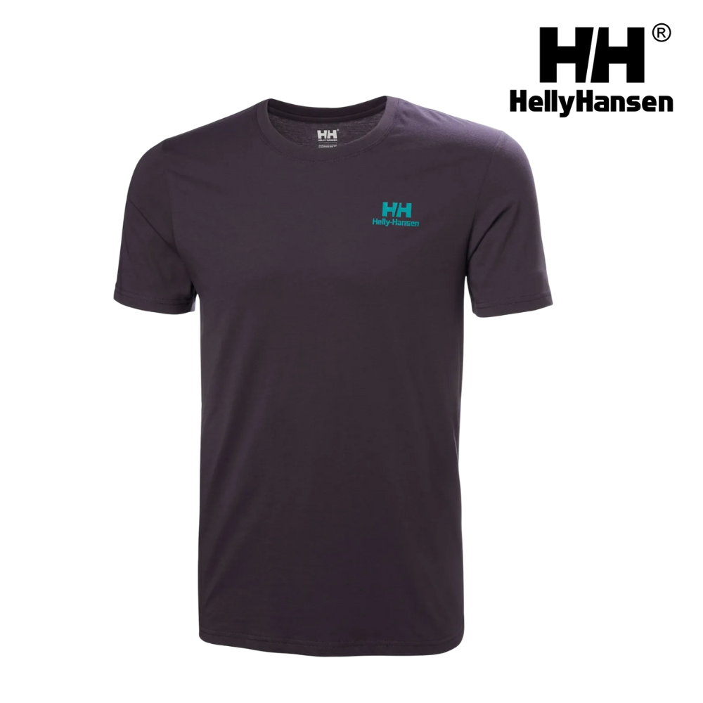 Helly Hansen Men Nord Graphic T-Shirt - Black Grape