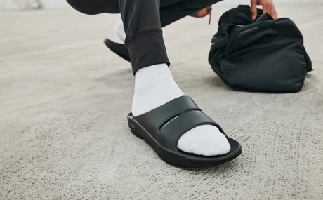Explore OOFOS Unisex OOahh - Black for trail, outdoor & lifestyle use | Liv Activ Singapore