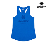 Explore SAYSKY Women Logo Combat Pro Singlet - Blue for trail, outdoor & lifestyle use | Liv Activ Singapore