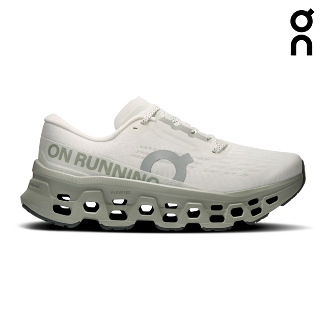 Explore On Women Cloudmonster 3 - Ivory / Tin for trail, outdoor & lifestyle use | Liv Activ Singapore