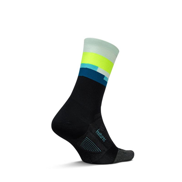 Feetures Active Elite Ultra Light Cushion Mini Crew - Bayside Black