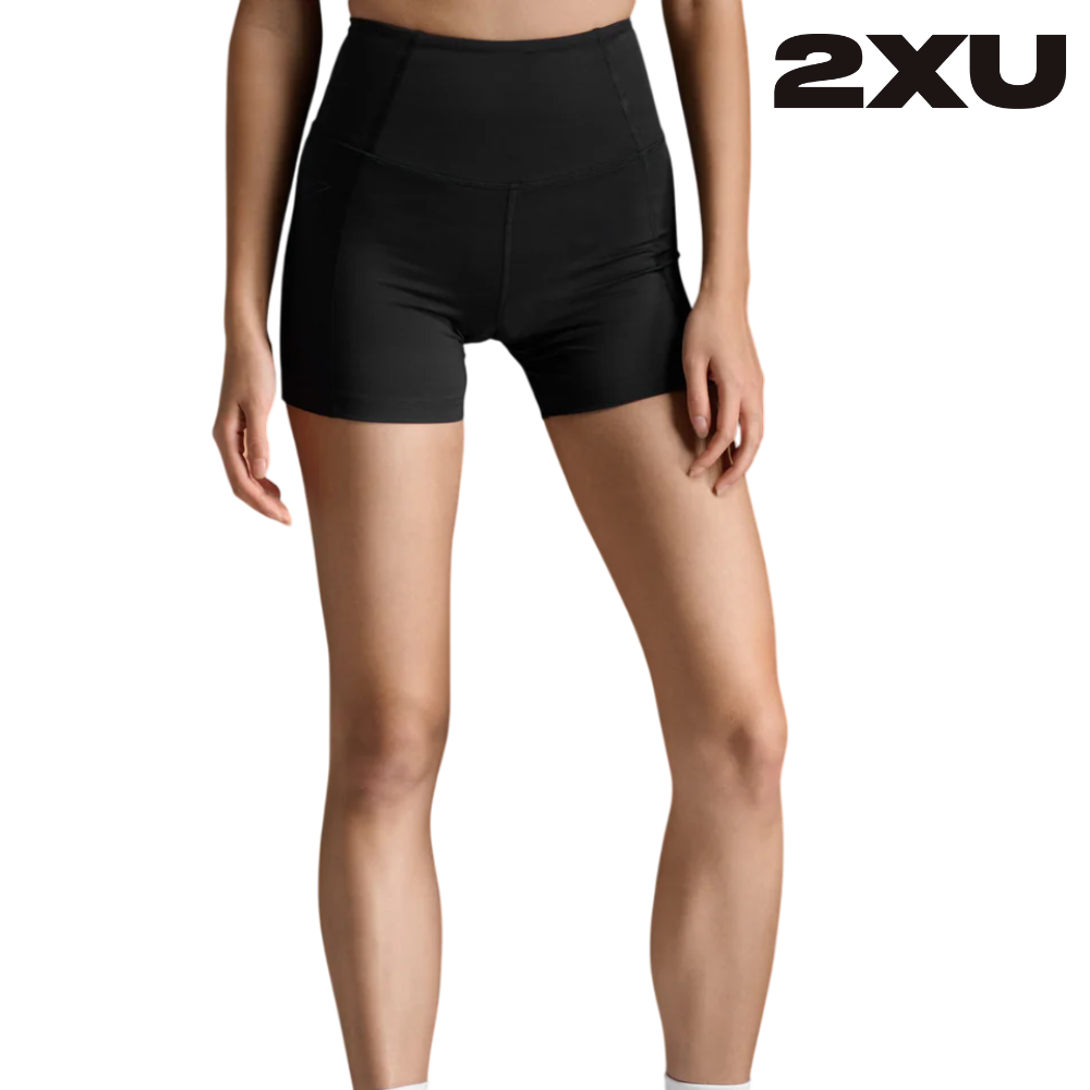 2XU Women Form Soft Touch Hi-Rise Compression Shorts - Black / Black