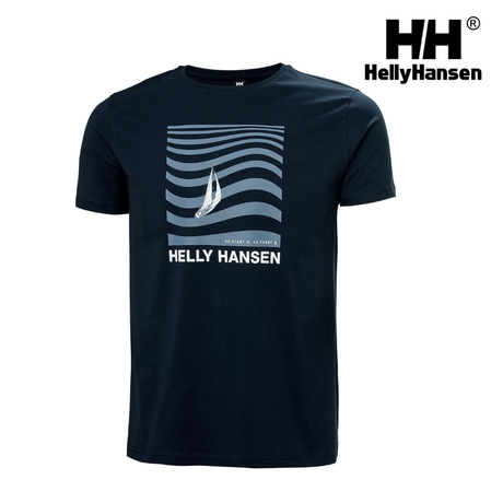Explore Helly Hansen Men Shoreline T-shirt 3.0 - Navy for trail, outdoor & lifestyle use | Liv Activ Singapore