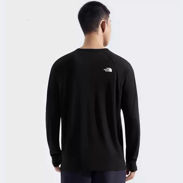 The North Face Men Misty Merino Wool LS Tee - AP TNF Black
