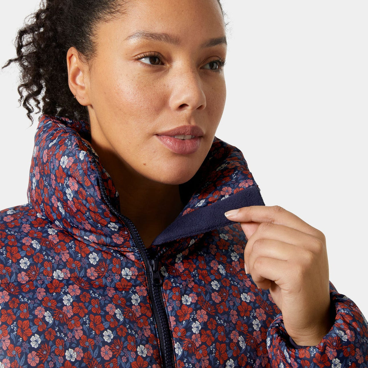 Helly Hansen Women Jade Puffer Jacket - Navy Floral AOP