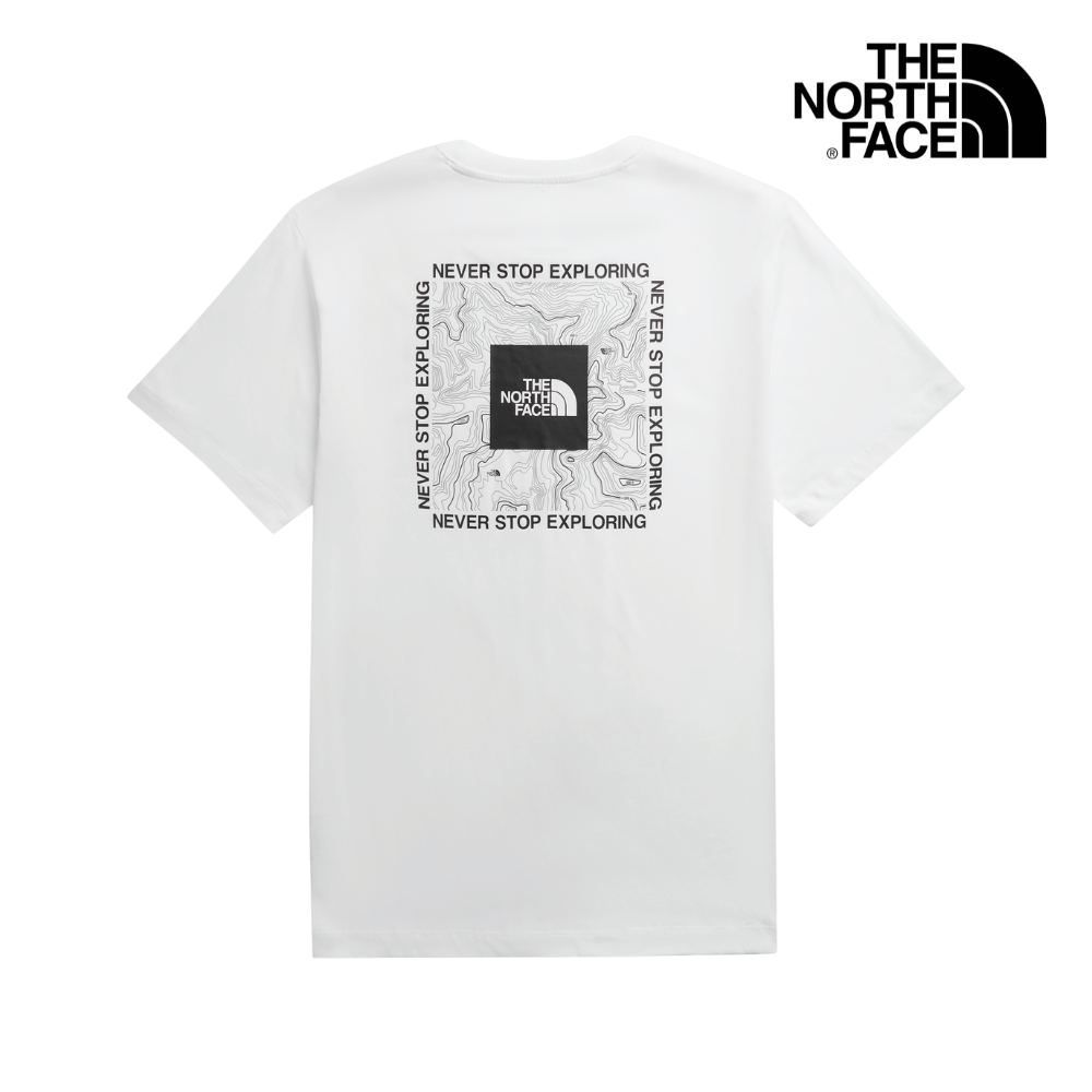 The North Face Unisex RLX Map Box Logo SS Tee Graphic - AP TNF White