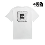 The North Face Unisex RLX Map Box Logo SS Tee Graphic - AP TNF White