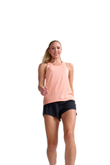 2XU Women Light Speed Tech Singlet - Digital Peach / White Reflective