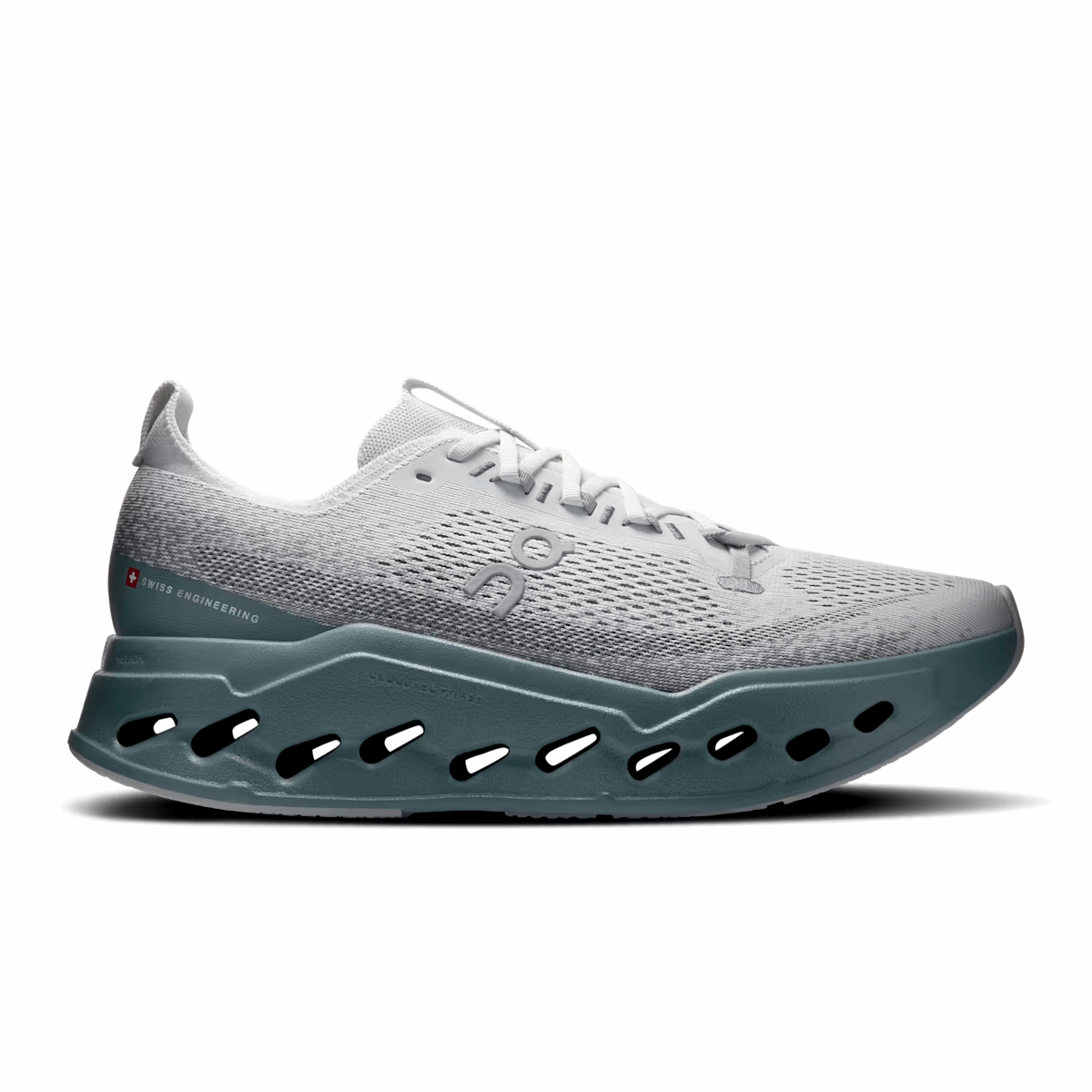 Explore On Men Cloudsurfer Max - Iceberg / Olive for trail, outdoor & lifestyle use | Liv Activ Singapore