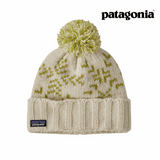 Explore Patagonia Unisex Snowbelle Beanie - Evergreen Flakes: Birch White for trail, outdoor & lifestyle use | Liv Activ Singapore