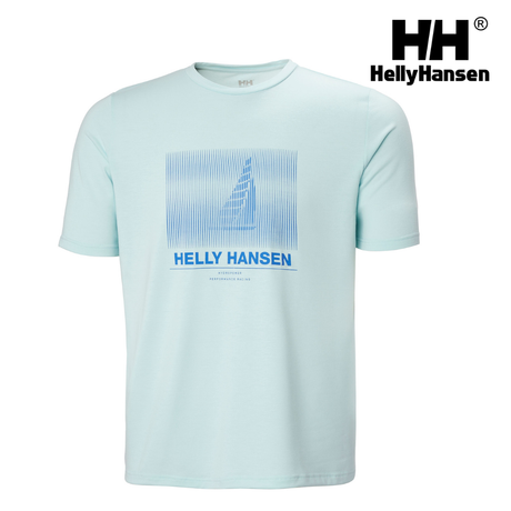 Explore Helly Hansen Men HP Race Sailing T-shirt - Barely Blue for trail, outdoor & lifestyle use | Liv Activ Singapore