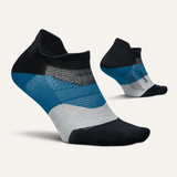 Feetures Active Elite Ultra Light Cushion No Show Tab - Black Sea