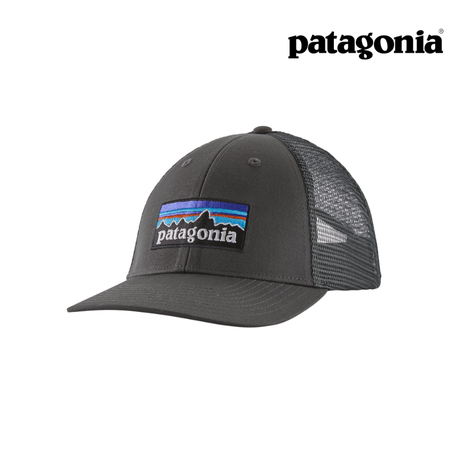 Explore Patagonia P-6 Logo LoPro Trucker Hat - Forge Grey for trail, outdoor & lifestyle use | Liv Activ Singapore