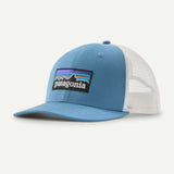 Explore Patagonia P-6 Logo Trucker Hat - Shore Blue for trail, outdoor & lifestyle use | Liv Activ Singapore