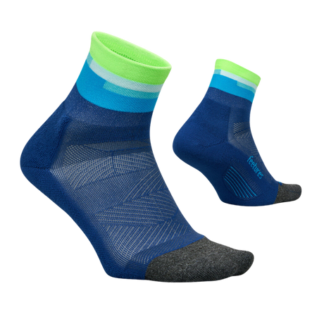 Feetures Active Elite Ultra Light Cushion Quarter - Surfboard Blue