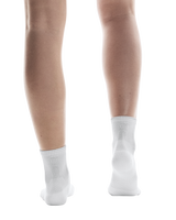On Unisex Performance Run Sock Mid - White / Glacier