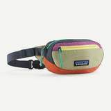 Explore Patagonia Terravia Mini Hip Pack 1L - Patchwork: Gumtree Green for trail, outdoor & lifestyle use | Liv Activ Singapore