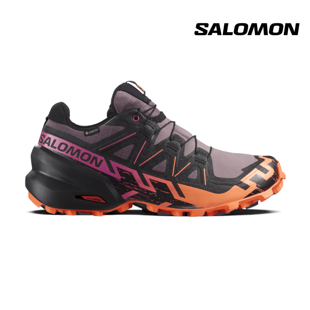Salomon Women Speedcross 6 Gore-Tex - Moonscape / Black / Bird Of Paradise
